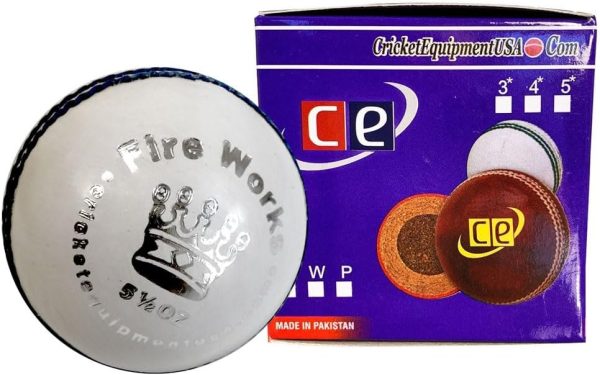 CE Cricket Balls White Red Pink T20 ODI Cricket Matches Tournaments Practice - Image 12