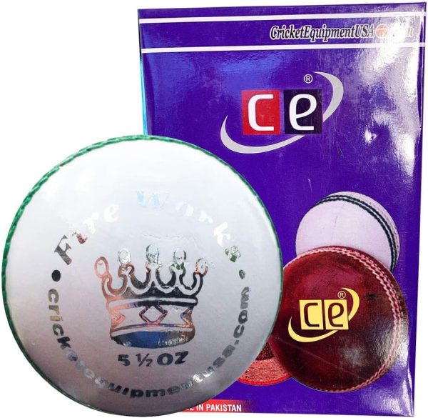 CE Cricket Balls White Red Pink T20 ODI Cricket Matches Tournaments Practice - Image 17