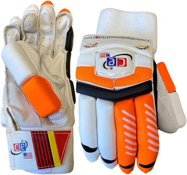 Cricket Batting Pads Legguards Ambidextrous & Gloves Right Handed Left Handed Mens Size - Image 2